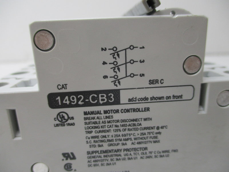 ALLEN BRADLEY 1492-CB3G050 SER. C NSNP