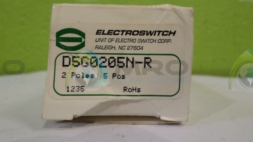 ELECTROSWITCH D5G0205N-R ROTARY SWITCH *NEW IN BOX*