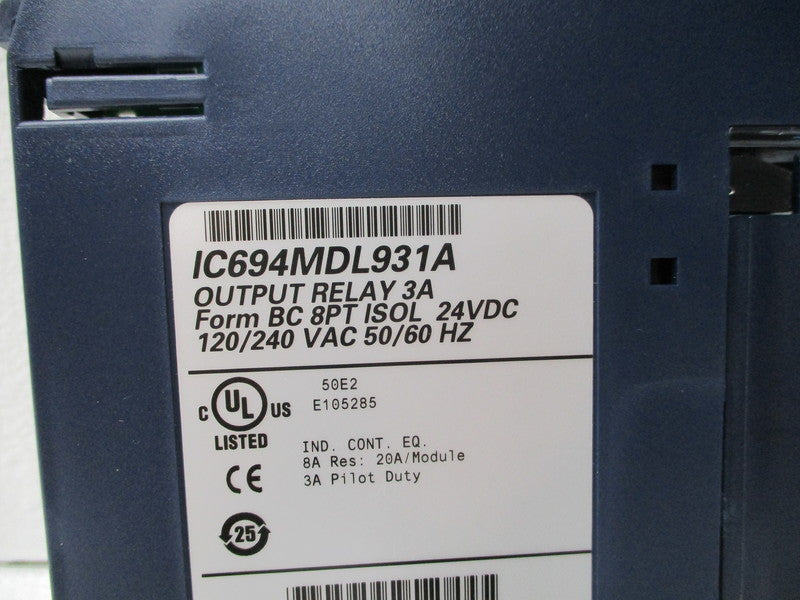 GE FANUC IC694MDL931A 3A 24VDC 120/240VAC 50/60HZ NSNP