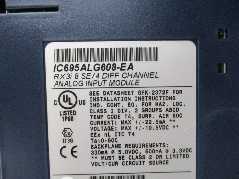 GE FANUC IC695ALG608-EA 3.3VDC NSNP