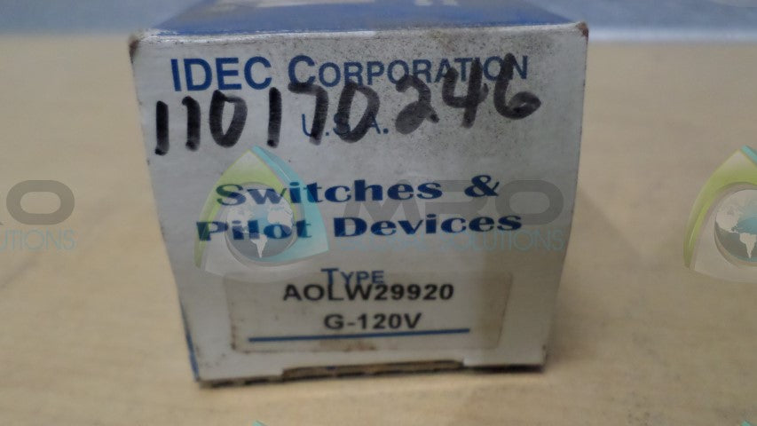 IDEC AOLW29920 SWITCH *NEW IN BOX*
