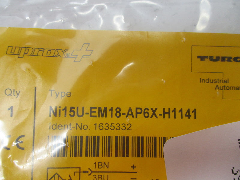 TURCK Ni15U-EM18-AP6X-H1141 * NEW IN FACTORY BAG *