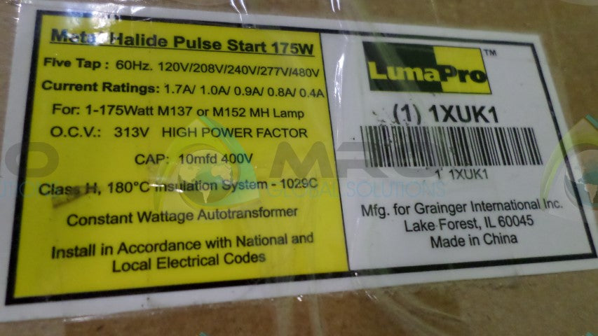 LUMAPRO 1XUK1 METAL HALIDE PULSE START *NEW IN BOX*