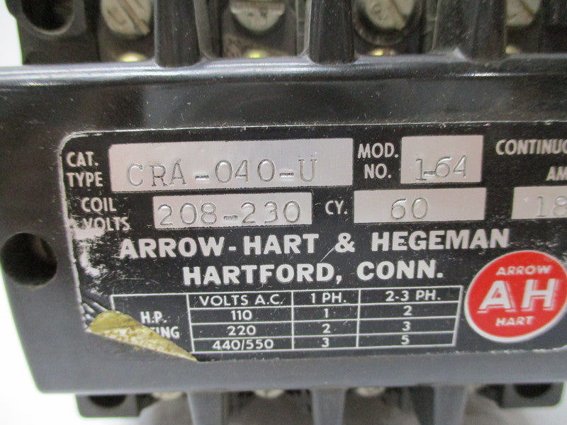 ARROW HART CRA-040-U 1-64 208/230V UNMP