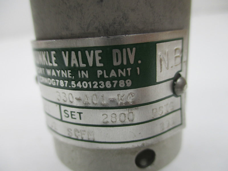 KUNKLE VALVE 330-A01-KC NSNP