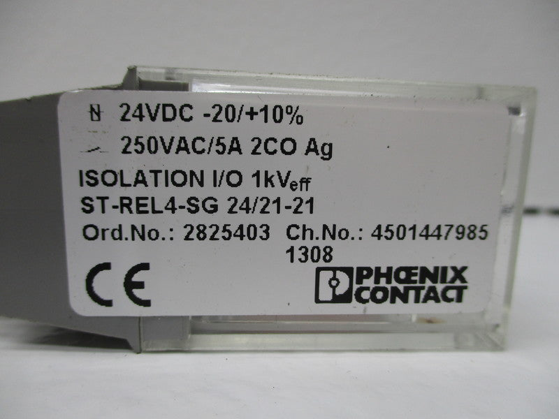 PHOENIX CONTACT ST-REL4-SG24/21-21 2825403 24VDC/250VAC NSNP