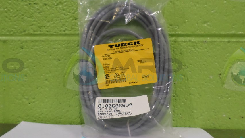 TURCK RK-4.4T-6/S824 CONNECTOR *NEW IN ORIGINAL PACKAGE*
