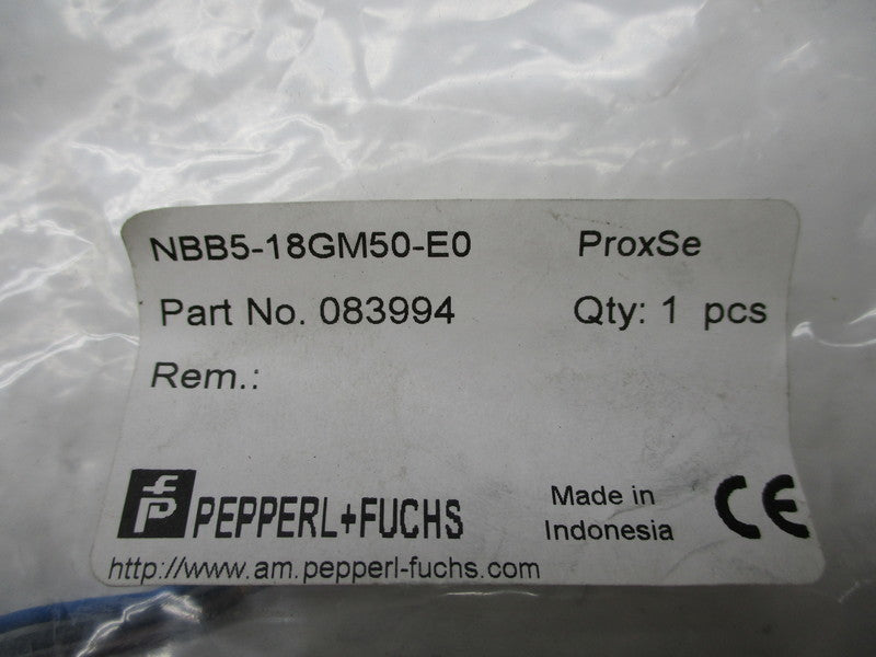 PEPPERL+FUCHS NBB5-18GM50-E0 083994 * NEW IN FACTORY BAG *