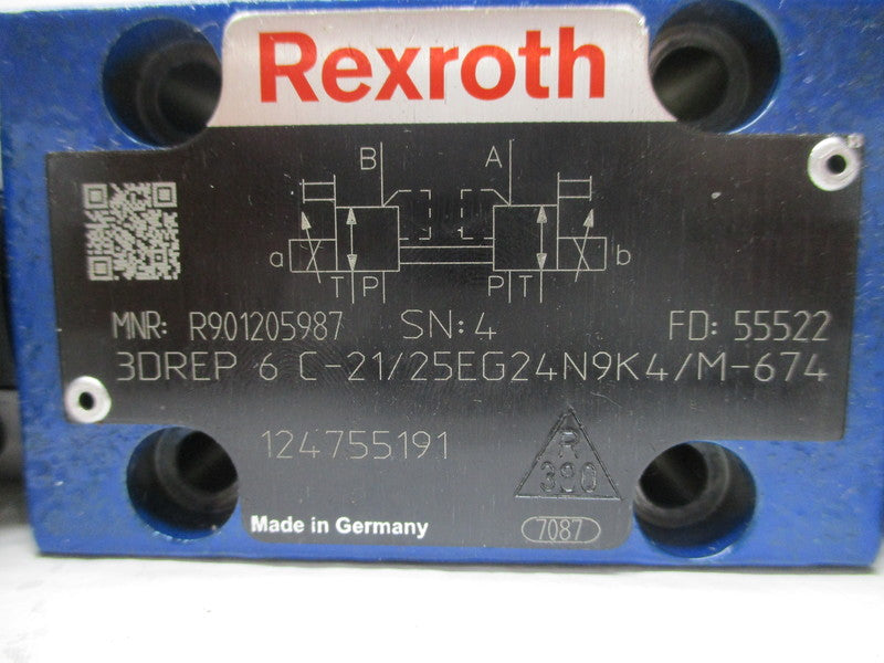 REXROTH 3DREP6C-21/25EG24N9K4/M-674 R901205987 (AS PICTURED) NSNP