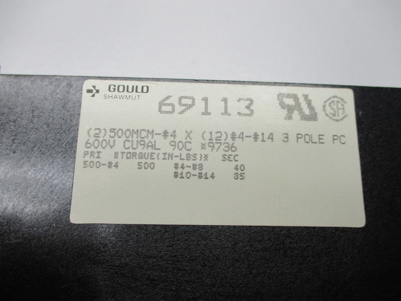 GOULD SHAWMUT 69113 UNMP