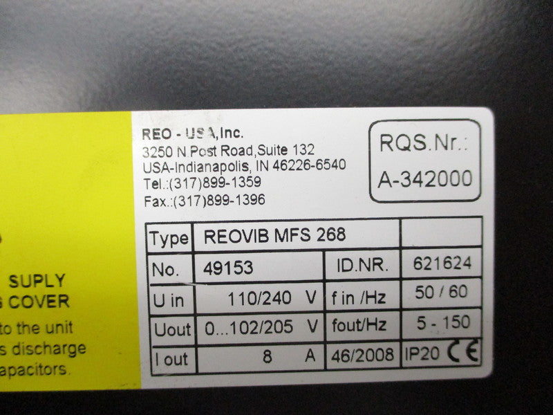 REO ELEKTRONIK REOVIB-MFS-268-8A-IP20 NSNP