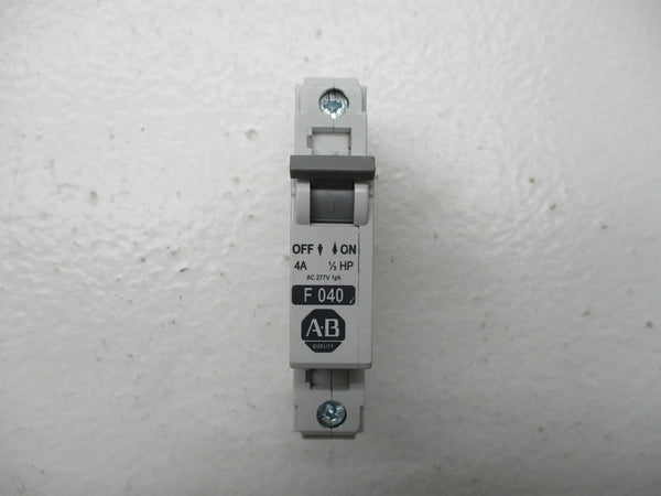 ALLEN BRADLEY 1492-CB1F040 SER. C CIRCUIT BREAKER 4A 277V NSNP