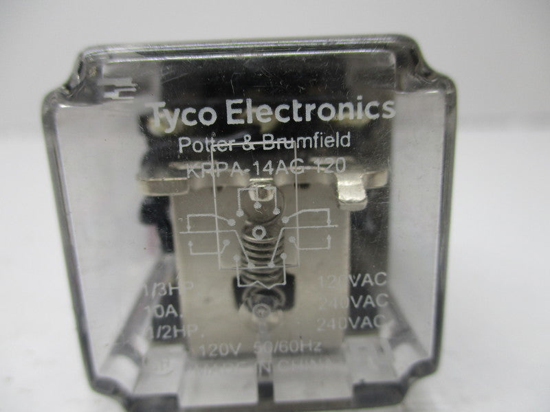 POTTER & BRUMFIELD KRPA-14AG-120 RELAY 120V UNMP