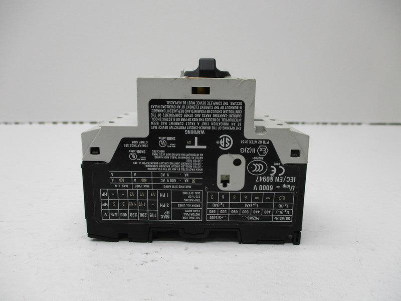 KLOCKNER MOELLER PKZM0-6,3 MANUAL MOTOR STARTER 4.0-6.3A *NEW NO BOX*