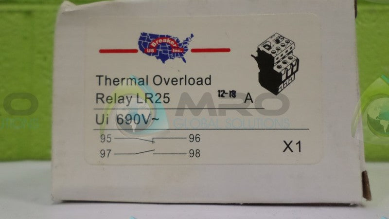 U.S. BREAKER INC. LR25 RELAY *NEW IN BOX*