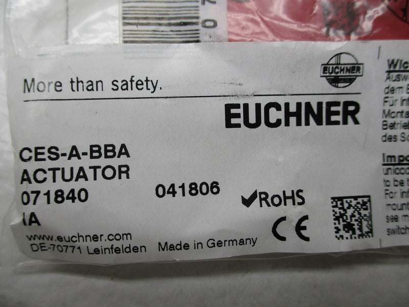 EUCHNER CES-A-BBA ACTUATOR * NEW IN FACTORY BAG *