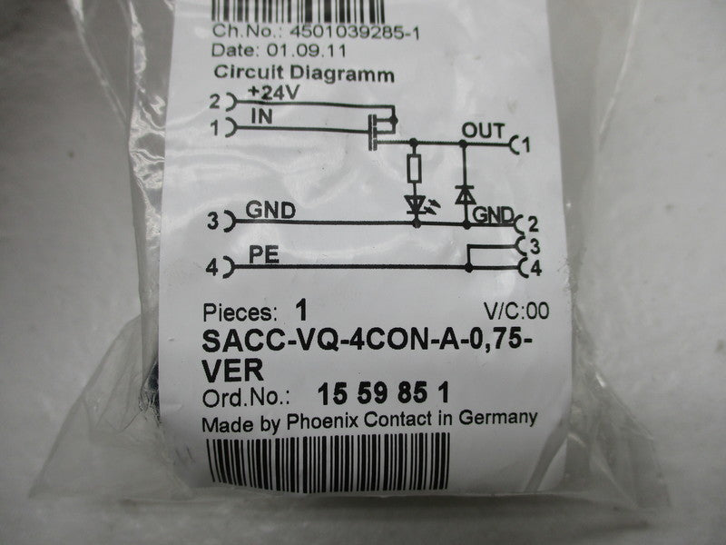 PHOENIX CONTACT SACC-VQ-4CON-A-0,75-VER NSMP