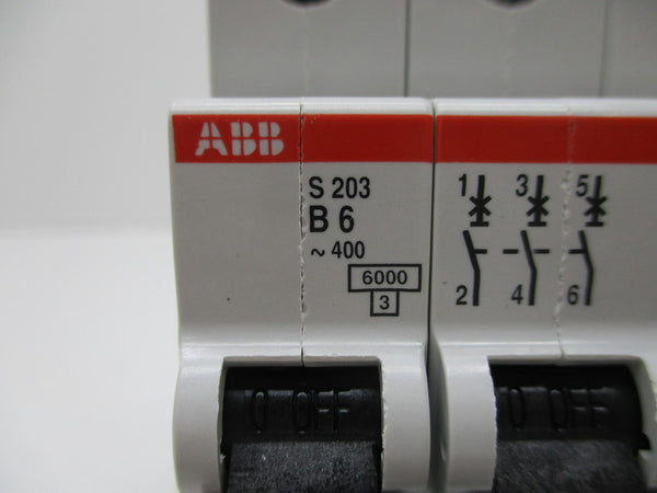 ABB S203-B6 CIRCUIT BREAKER 6A NSNP