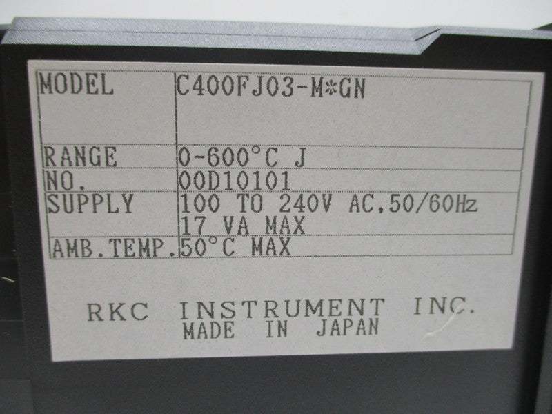 RKC INSTRUMENT C400FJ03-MGN REX-C400 NSNP