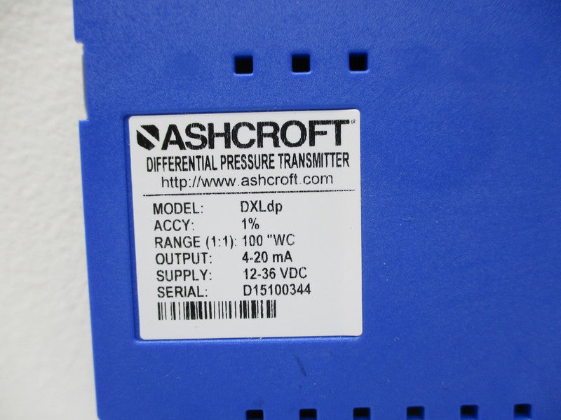 ASHCROFT DXLDP 100"WC NSNP