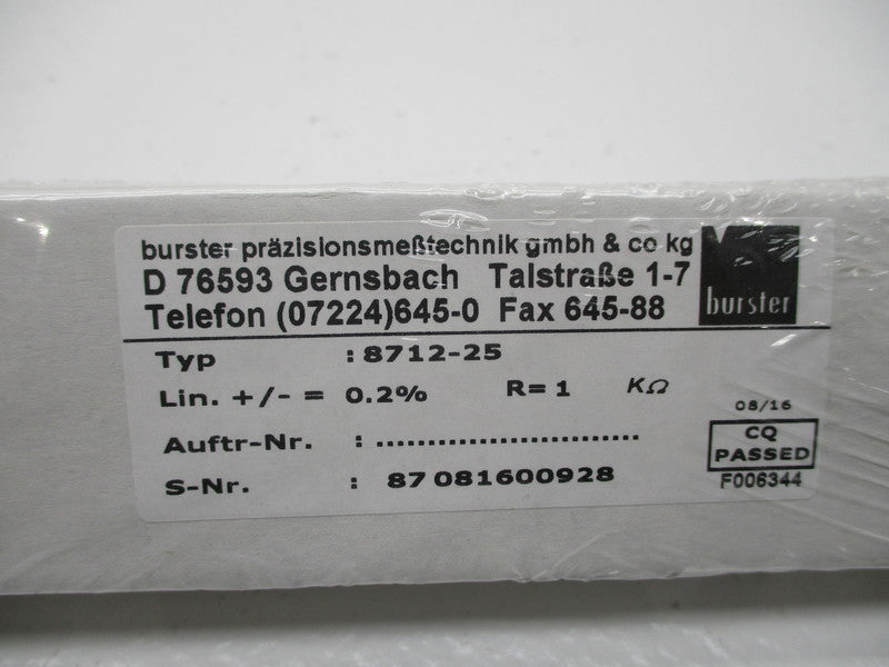 BURSTER 8712-25 NSFS
