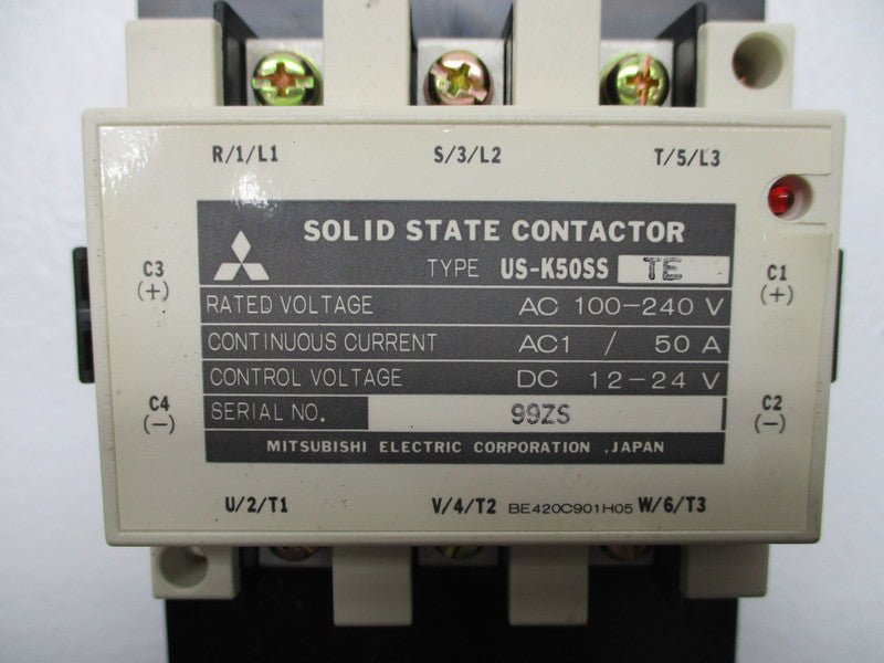 MITSUBISHI US-K50SS SOLID STATE CONTACTOR AC100-240V 50A NSNP