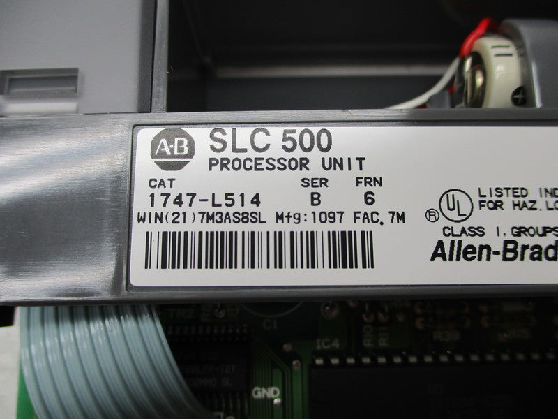 INDUSTRIAL SPARE PART SLC500 1747-L514 PROCESSOR UNIT SER. B F/W 6 NSNP