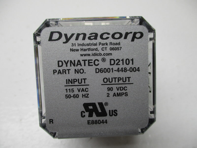 DYNACORP D6001-448-004 D2101 RELAY MODULE 115VAC 90VDC 2A 50/60HZ NSNP