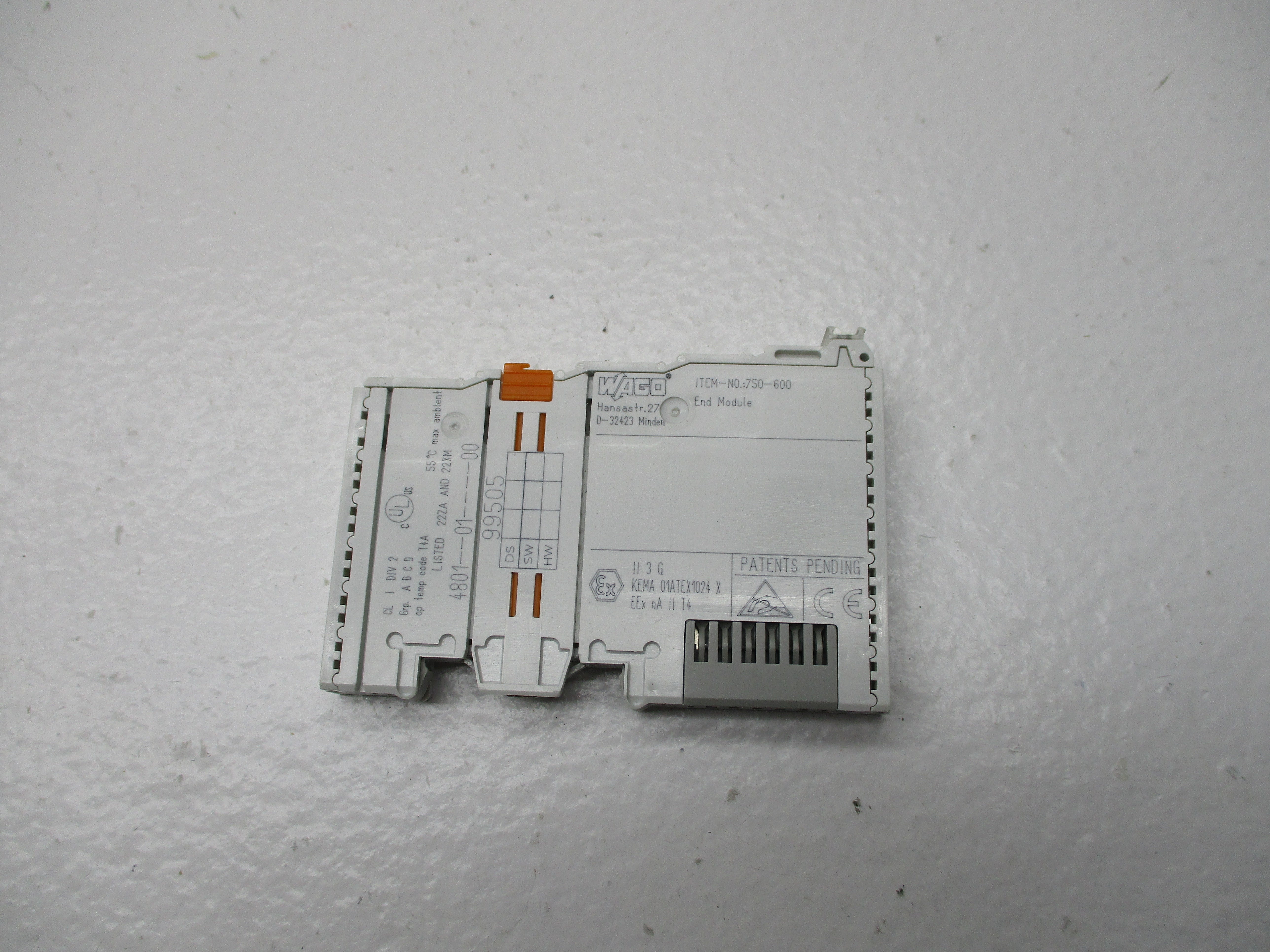 WAGO 750-600 BUS END MODULE *NEW NO BOX*