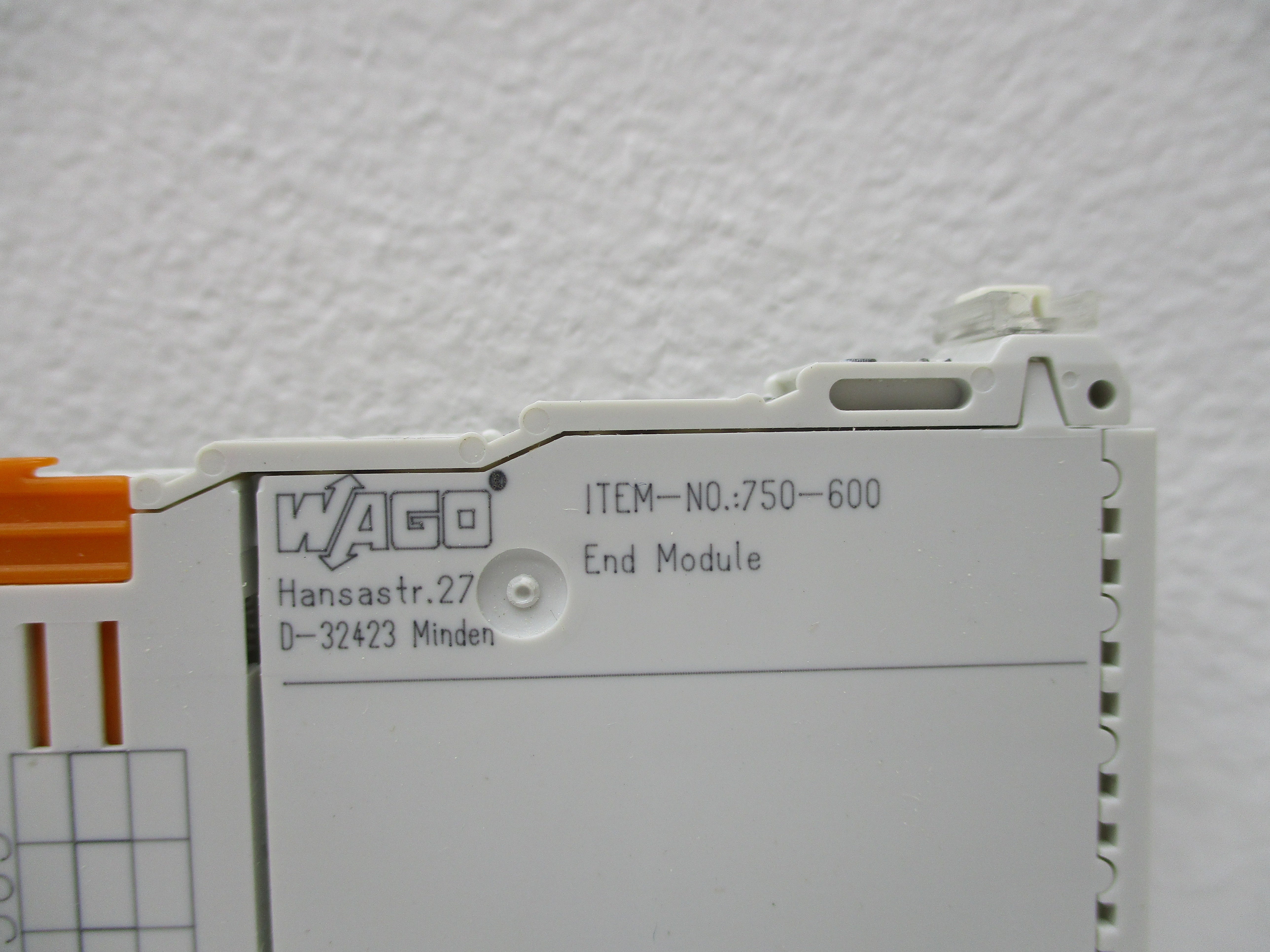 WAGO 750-600 BUS END MODULE *NEW NO BOX*