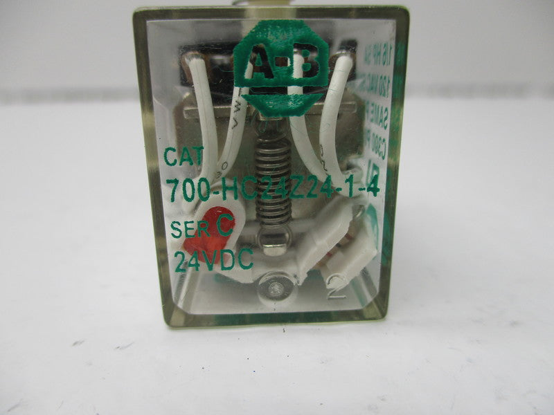 ALLEN BRADLEY 700-HC24Z24-1-4 RELAY SER. C 24VDC UNMP
