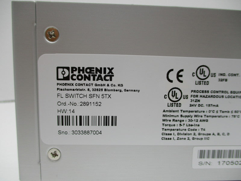 PHOENIX CONTACT FLSWITCHSFN5TX NSNP