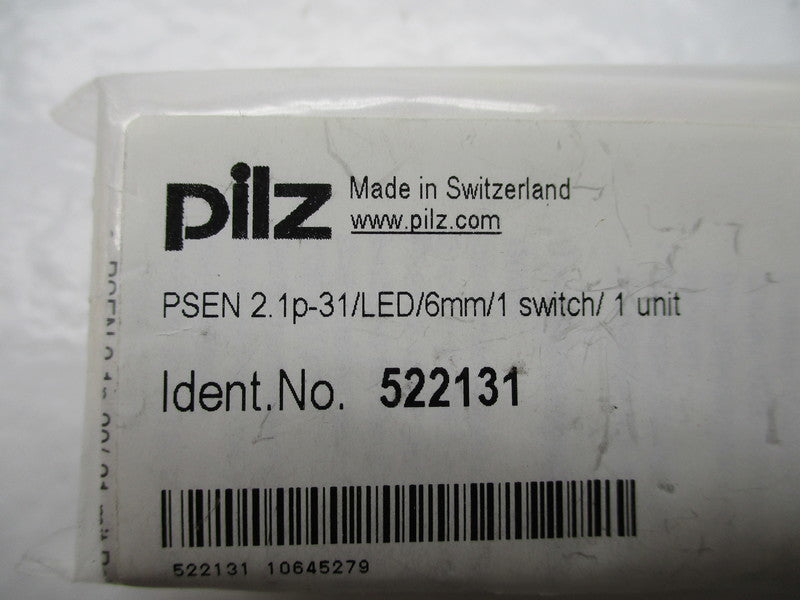 PILZ PSEN2.1p-31/LED-6mm/1SWITCH/1UNIT 522131 NSMP