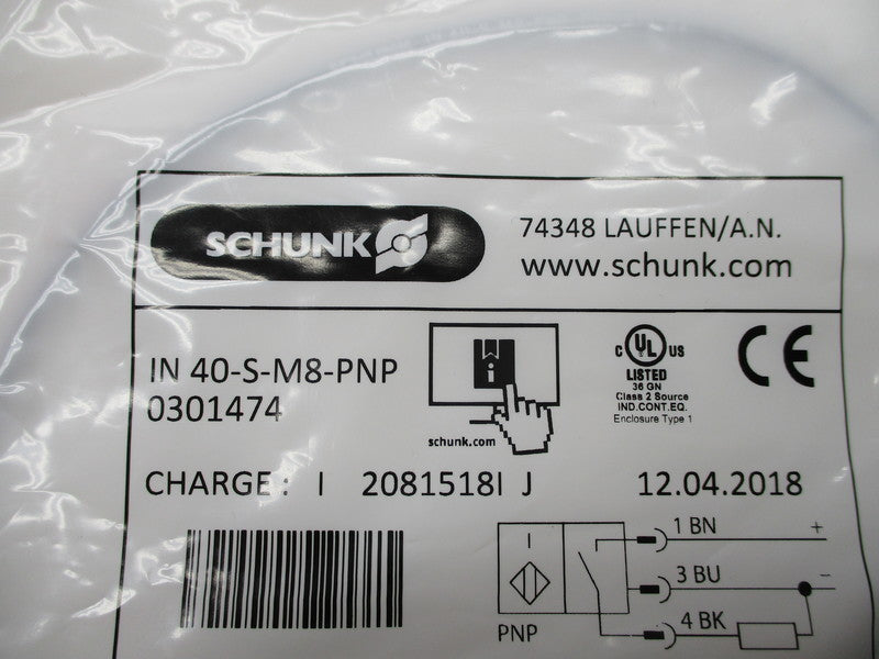 SCHUNK IN40-S-M8-PNP 0301474 NSMP