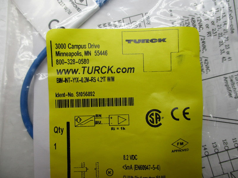 TURCK BIM-INT-Y1X-0.2M-RS4.21TW/M * NEW IN FACTORY BAG *