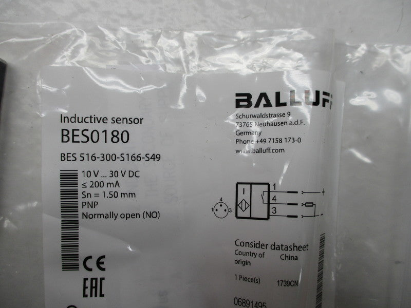 BALLUFF BES516-300-S166-S49 BES0180 NSMP