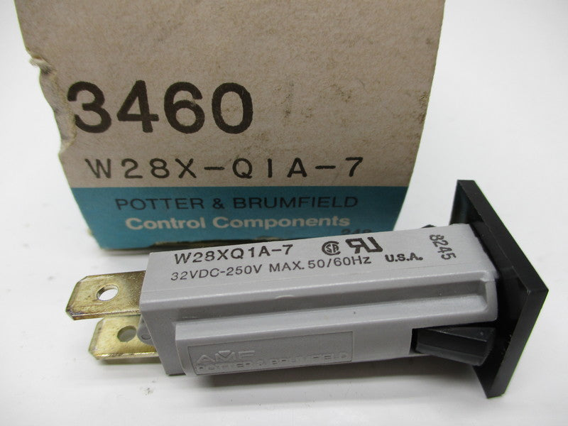 POTTER & BRUMFIELD W28XQ1A-7 CIRCUIT BREAKER 7A 32/250V NSMP