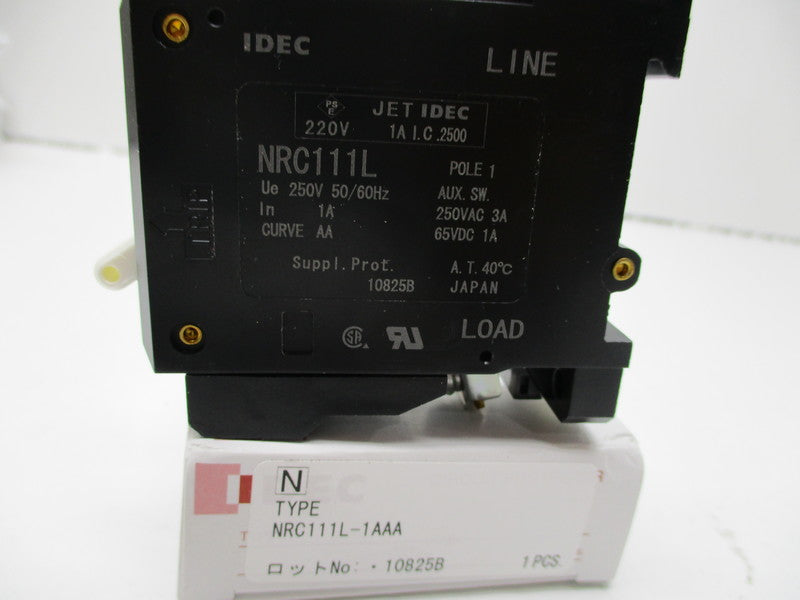 IDEC NRC111L-1AAA CIRCUIT BREAKER 1A 220V/250V NSMP