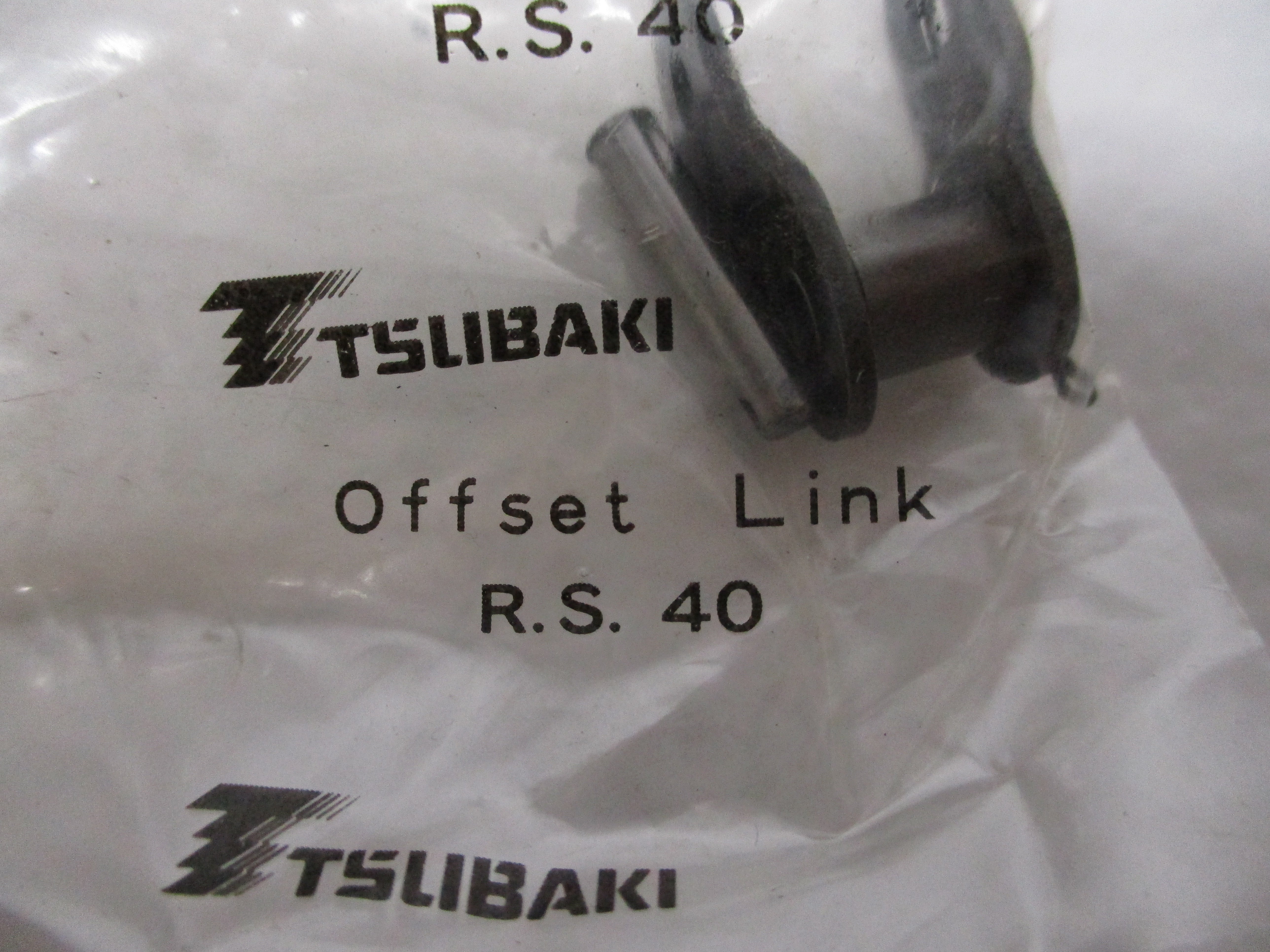 TSUBAKI R.S.40 OFFSET LINK *NEW IN FACTORY BAG*