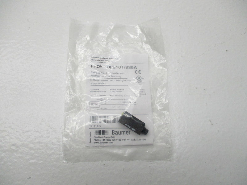 BAUMER FHDK10P5101/S35A PHOTOELECTRIC SENSOR *NEW IN FACTORY BAG*