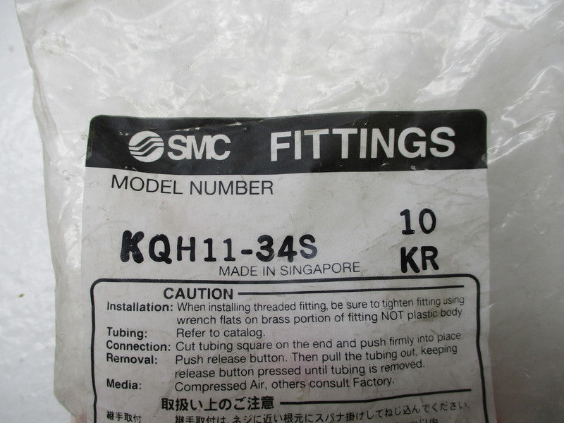 SMC KQH11-34S (PKG OF10) NSMP