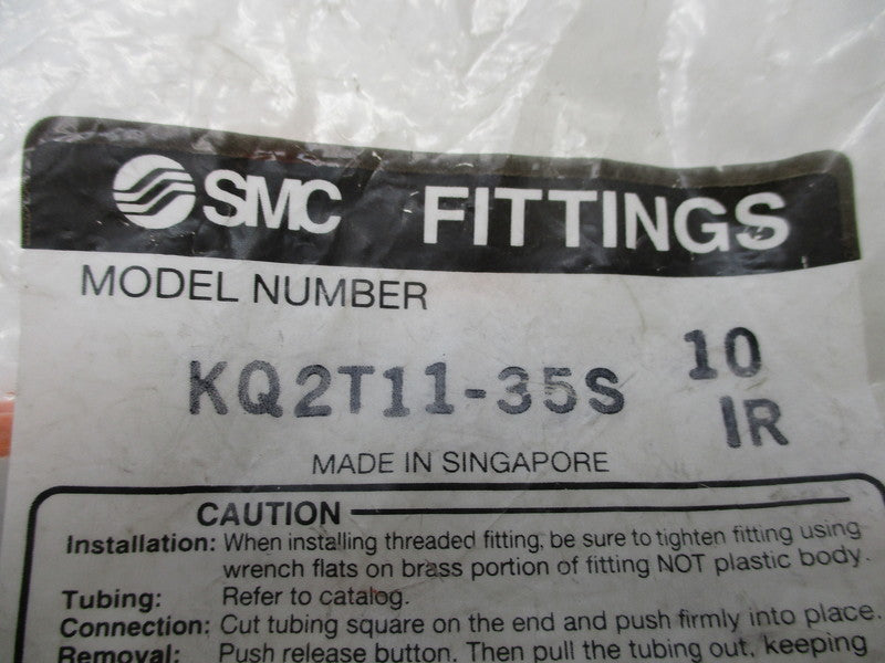 SMC KQ2T11-35S (PKG OF 10) NSMP