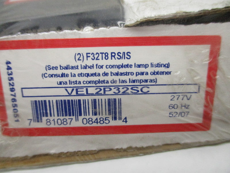 ADVANCE VEL-2P32-SC 277V ELECTRONIC BALLAST * NEW IN ORIGINAL PACKAGE *