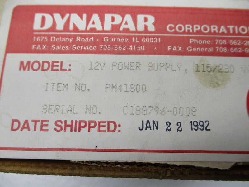 DYNAPAR PM41S00  NSMP