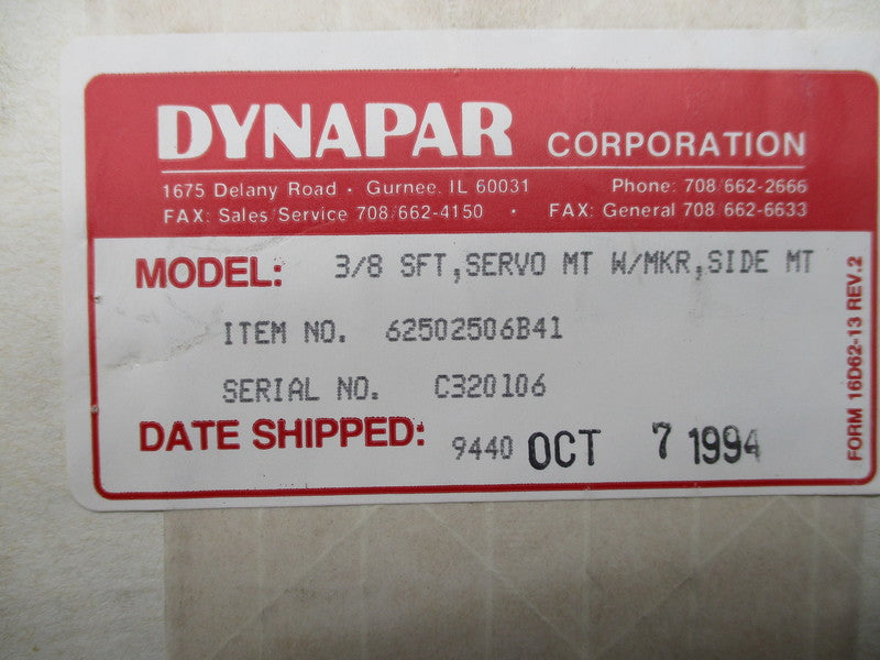 DYNAPAR 62502506B41 NSFS
