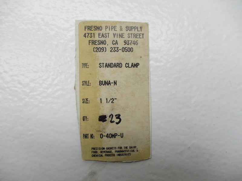 FRESNO PIPE & SUPPLY 0-40MP-U NSNP