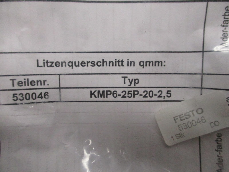 FESTO KMP6-25P-20-2,5 530046 NSMP