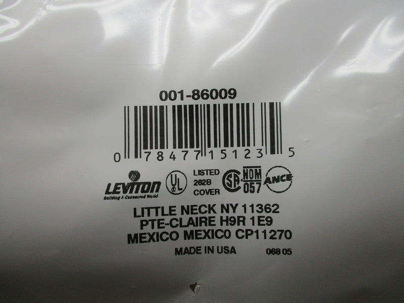 LEVITON 001-86009 SWITCH COVER WALL PLATE * NEW IN FACTORY BAG *