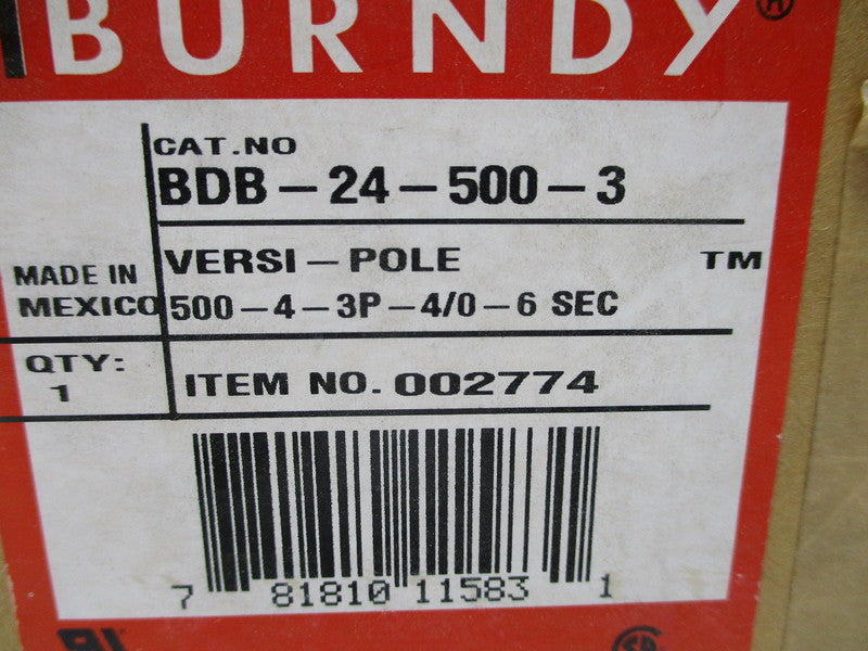 BURNDY BDB-24-500-3 NSMP