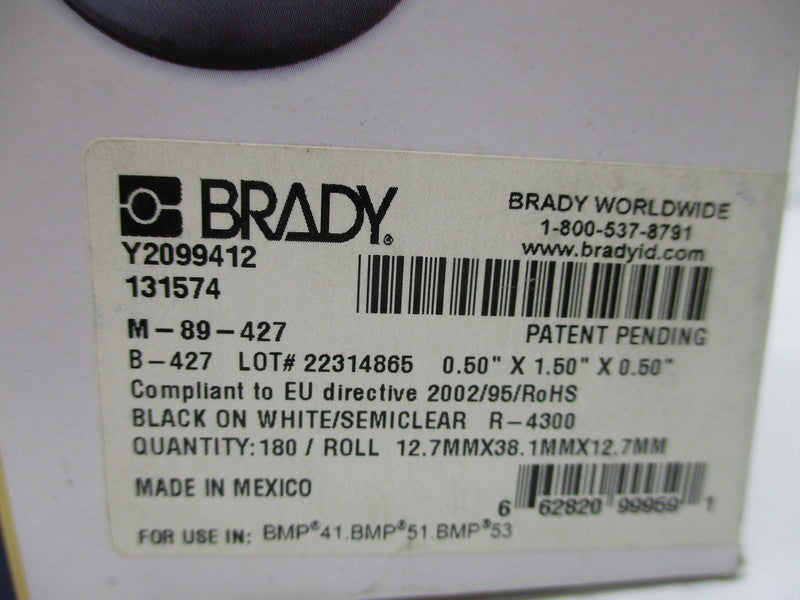 BRADY M-89-427 NSMP